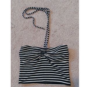 Stripe halter top